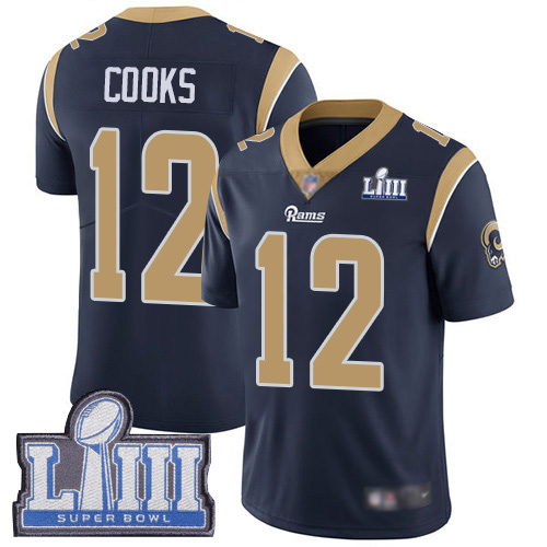 Los Angeles Rams Limited Navy Blue Men Brandin Cooks Home Jersey NFL Football #12 Super Bowl LIII Bound Vapor Untouchable